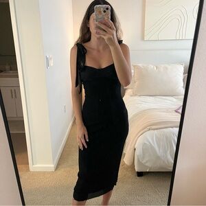 Free People Got Glam Mesh Slip in Black